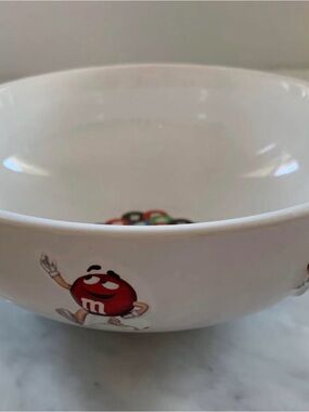 Vintage M&M'S White Ceramic Bowl